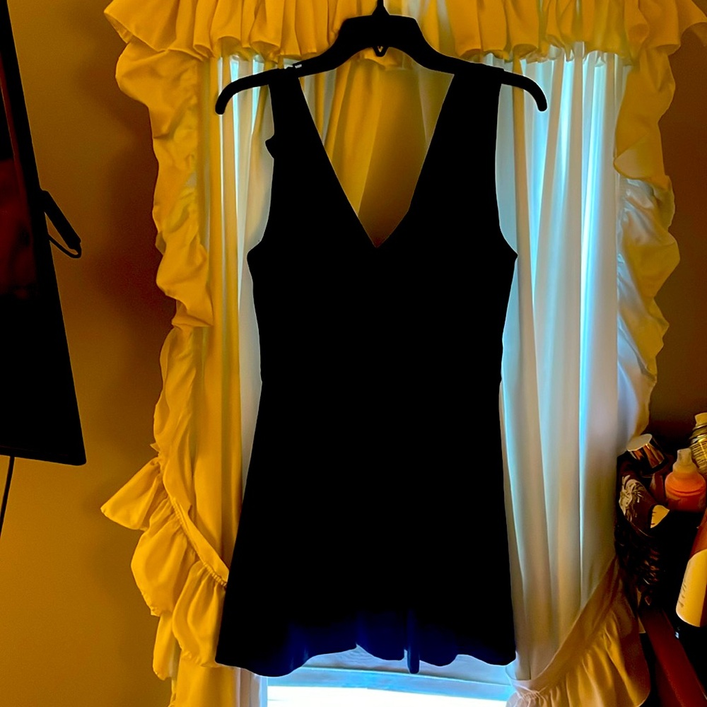 Navy blue sheath dress